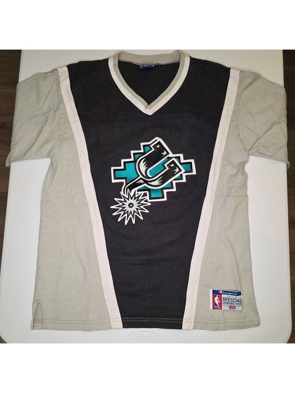 90s NBA San Antonio Spurs Pre Game Warm Up Tee